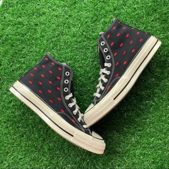 Converse All Star Chuck Taylor Chuck 70 Hi Embroidered Lips - Picture 3 of 6
